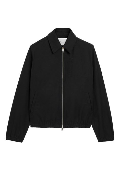 giacca adc zipped uomo nera AMI PARIS | HJK884.CO0132001